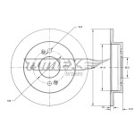 TOMEX Brakes Bremsscheibe
